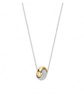 Colar TiSento Prata Dourada...
