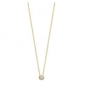 Colar TiSento Prata Dourada...